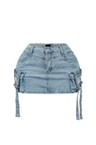 Prettyswomen Esme Washed Denim Cargo Mini Skirt