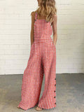 Prettyswomen Polka Dot Print Backless Jumpsuit