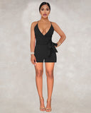 Prettyswomen Sexy Deep V Plunge neck Romper