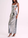 Prettyswomen Sequin Cut Out Maxi Dress