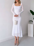 Prettyswomen Lace Ruffle Dress