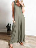 Prettyswomen Fresh And Casual Pocket Thin Jumpsuit