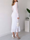 Prettyswomen Lace Ruffle Dress