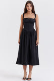 Prettyswomen BLACK MIDI SUNDRESS