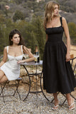 Prettyswomen BLACK MIDI SUNDRESS