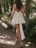 Prettyswomen Ivory Bow Mini Dress