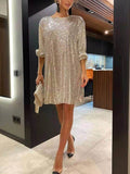 Prettyswomen Sequined Waist Mini Dress