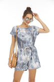 Prettyswomen Women Clothing Short Tie-Dyed Romper