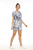 Prettyswomen Women Clothing Short Tie-Dyed Romper