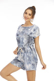 Prettyswomen Women Clothing Short Tie-Dyed Romper