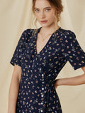 Prettyswomen- Daisy Promises Floral Wrap Dress