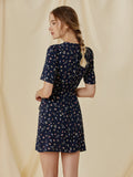 Prettyswomen- Daisy Promises Floral Wrap Dress