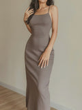 Prettyswomen- Strap Bodycon Long Dress