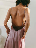 Prettyswomen- Open Back Satin Long Dress