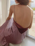 Prettyswomen- Open Back Satin Long Dress