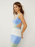 Prettyswomen- Coastal Air Open Back Long Dress