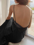 Prettyswomen- Open Back Satin Long Dress