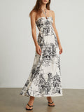 Prettyswomen- Paris Street Halter Long Dress