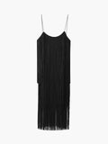 Prettyswomen- Florence Fringed Open Back Short Dress