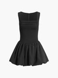 Prettyswomen- Low Cut Square Neck Short Dress