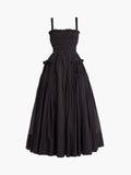 Prettyswomen- Shirred Pleated Cami Long Dress