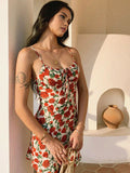 Prettyswomen- Bulgaria Roses Floral Backless Mini Dress