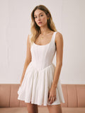 Prettyswomen- French Elegant Solid Short Dress