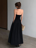 Prettyswomen- Minimalist Halter Backless Long Dress