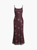 Prettyswomen- Floral Pattern Cami Midi Dress