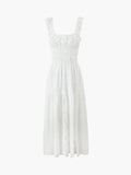 Prettyswomen- Sundrenched Cotton Eyelet Embroidered Long Dress