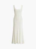 Prettyswomen- Creamy Knit Cami Long Dress