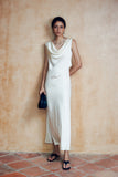 Prettyswomen- Asymmetrical Neck One Shoulder Long Dress