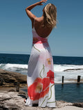 Prettyswomen- Open Back Floral Cami Long Dress