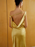 Prettyswomen- Satin Backless Sleeveless Long Dress