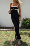 Prettyswomen Contrast Spaghetti Straps Jumpsuits