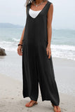 Prettyswomen Contrast Sleeveless Pocket Jumpsuit