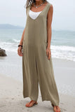 Prettyswomen Contrast Sleeveless Pocket Jumpsuit