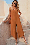 Prettyswomen Solid Color Sleeveless Loose Jumpsuits