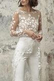 Prettyswomen Lace Fake Two-piece Jumpsuits