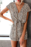 Prettyswomen Leopard Print V Neck Rompers