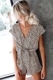 Prettyswomen Leopard Print V Neck Rompers