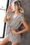 Prettyswomen Leopard Print V Neck Rompers