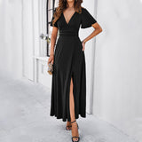 Prettyswomen Temperament Slim V-Neck Dresses