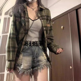 Prettyswomen-shop grunge outfits Plus Size Chubby Girl High Waist Denim Shorts Women's 2024 Summer New Loose Slimming Straight Pants A- line Wide Leg Hot Pants