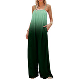 Prettyswomen Summer Women Clothing Casual Loose Sleeveless High Waist Jumpsuit