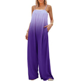 Prettyswomen Summer Women Clothing Casual Loose Sleeveless High Waist Jumpsuit