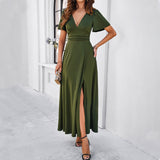 Prettyswomen Temperament Slim V-Neck Dresses