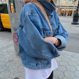 fall outfits women 2024 Autumn and Winter New Slimming Chic Casual All-Matching Style Age-Reducing Fashion Loose Denim Coat Top for Women