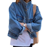 fall outfits women 2024 Autumn and Winter New Slimming Chic Casual All-Matching Style Age-Reducing Fashion Loose Denim Coat Top for Women