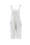 Prettyswomen Pocket Eyelet Cami Capri Jumpsuits